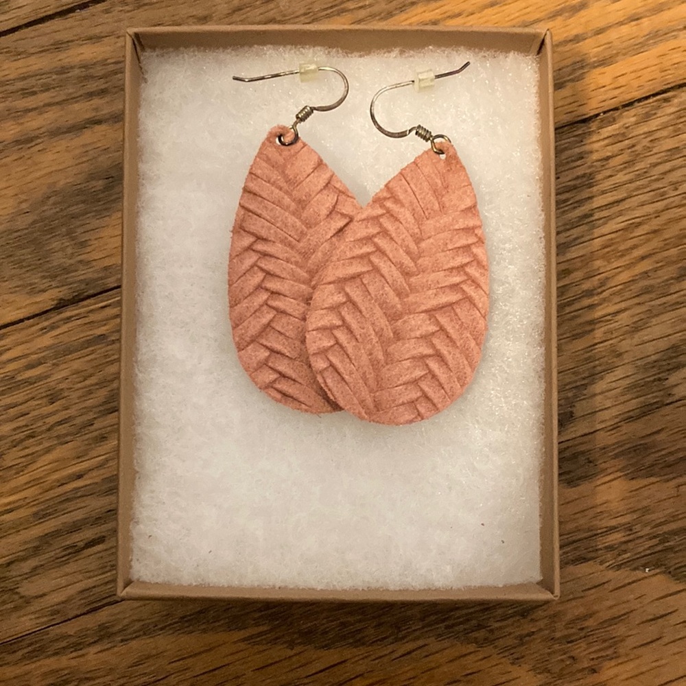 Nickel and suede blush knit